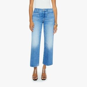 MOTHER Patch Pocket Mid Rise Maven Ankle Jeans — Avant Gardener, Size 28